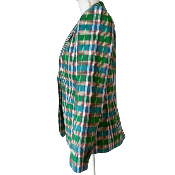 J. Crew Green Plaid Blazer - Picture 8 of 10